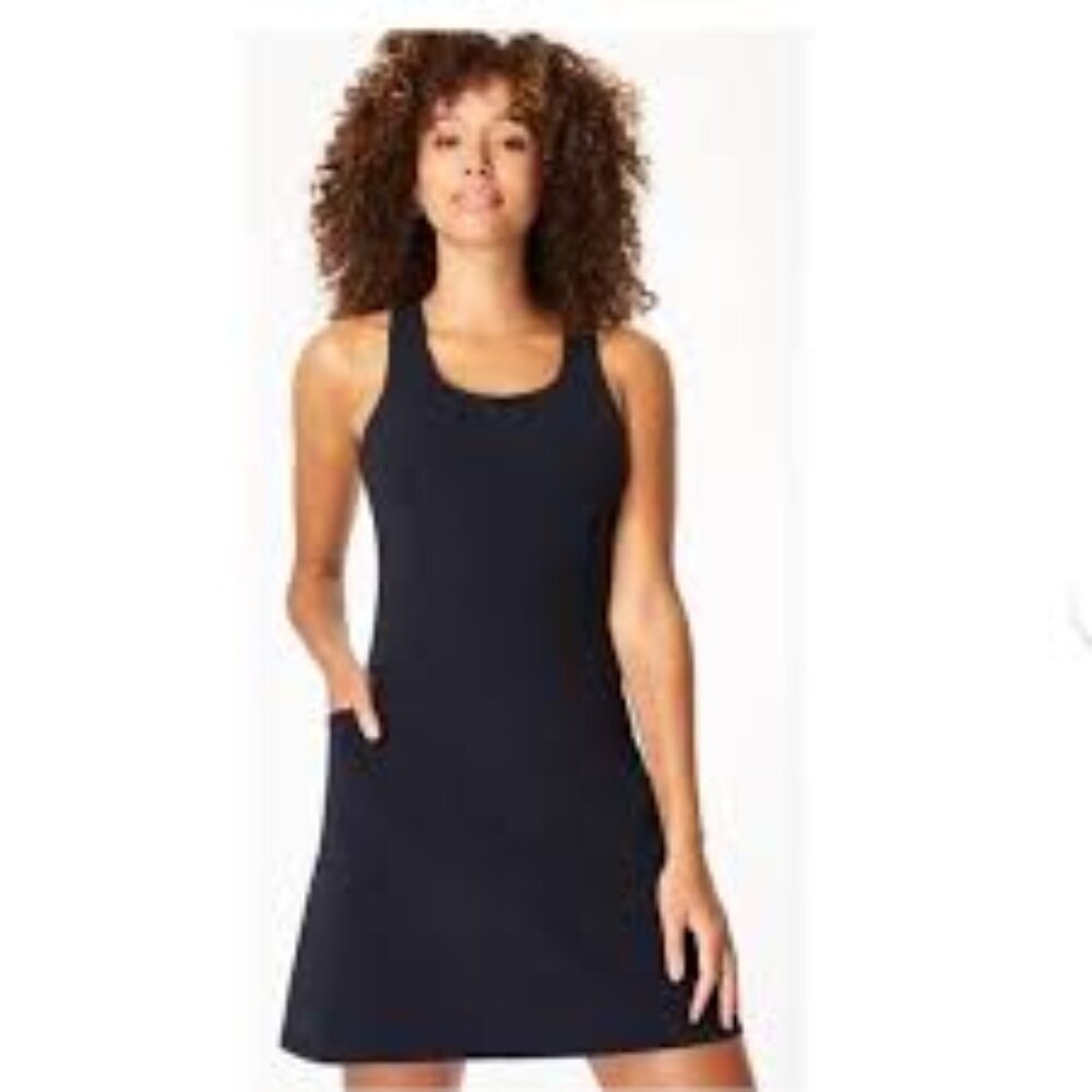 Sweaty Betty Power Workout Dress Black Pockets